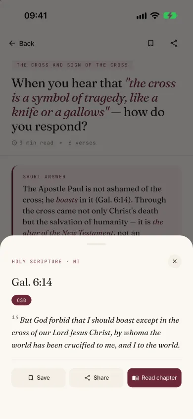 A Bible verse open in a sheet, Orthodox theme