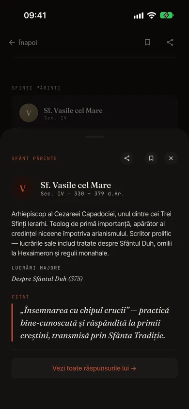 Un citat dintr-un Sfânt Părinte într-o fereastră, tema ortodoxă